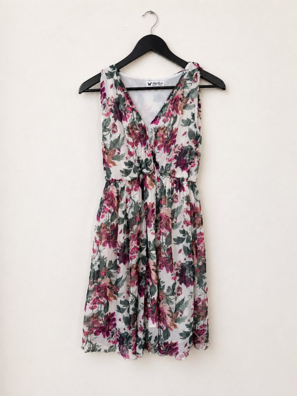 Papillon Floral Chiffon Dress